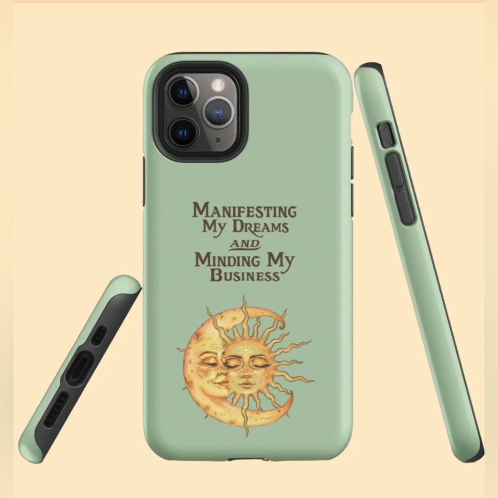 Alexis Rakun “Manifesting my dreams and minding my business” iphone 12 case